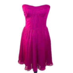 Guess Plum Corset Strapless Cocktail Dress 8